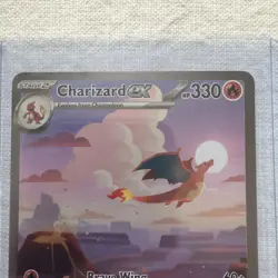 Pokemon TCG Charizard EX 199/165 Scarlet & Violet 151 Special Illustration Rare - Image 2