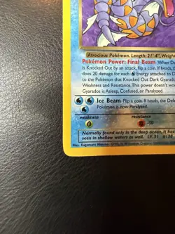 2000 Pokemon - Dark Gyarados #25/82 - Team Rocket Unlimited - Rare - LP - Image 5