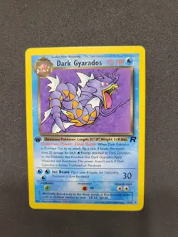NM Pokemon Dark Gyarados 1ST EDITION Team Rocket 25/82 Non Holo - Image 2