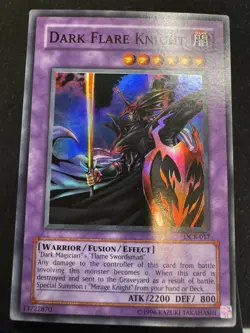 Yugioh Dark Flare Knight DCR-017 Super Rare Unlimited NM - Image 1
