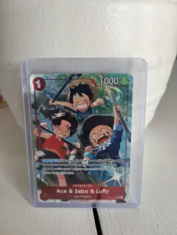 Ace & Sabo & Luffy Alt Art OP13-007 Carrying On His Will One Piece TCG - Image 1