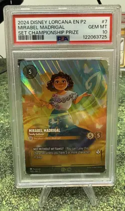 2024 MIRABEL MADRIGAL Disney Lorcana #7 Set Championship Prize PSA 10 GEM MINT - Image 1