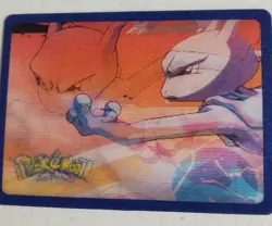 Rare Pokemon Mewtwo 1998 Nintendo Gamefreak Hasbro 3D Lenticular Promo Card - Image 1