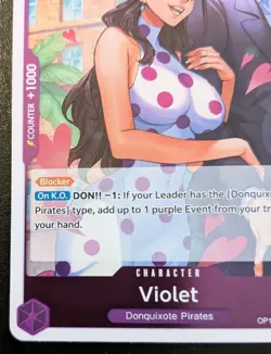 Violet OP10-062 R Foil Rare Royal Blood One Piece Card Game - Image 4