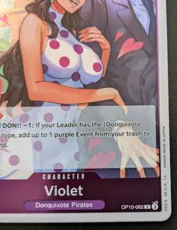 Violet OP10-062 R Foil Rare Royal Blood One Piece Card Game - Image 5