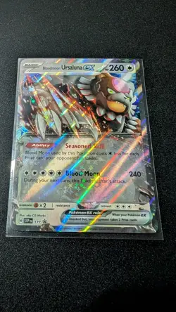 Pokemon Bloodmoon Ursaluna ex - Holo SV: Scarlet & Violet Promo Cards #177 NM - Image 1