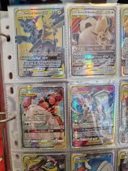 Pokemon TAG TEAM GX Card Bundle (9) – Pikachu Zekrom Gengar – PRXY Fan Display - Image 2