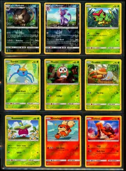 2017 Pokemon SUN & MOON BASE SET Near Complete HOLO Rare REVERSE FOIL Cards NM+ - Image 4