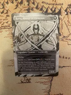 MTG - TLA - Avatar Aang / Aang, Master Of Elements (Borderless) #308 - NM Normal - Image 2