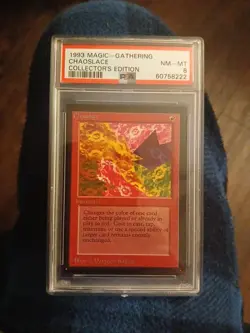 Magic The Gathering CHAOSLACE Collectors’ Edition PSA Grade 8 NM/M 1993 MTG - Image 1