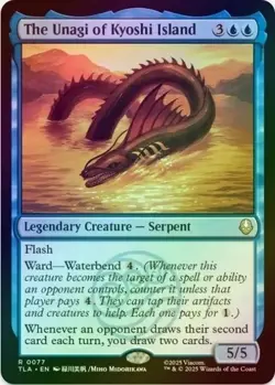 The Unagi of Kyoshi Island 77 NM Rare Foil - MTG Avatar - Image 1