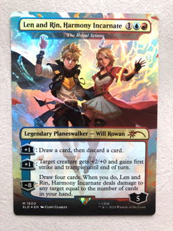 Mtg Carte Magic Secret Lair Hatsune Miku Len and Rin The Royal Scions FOIL NM - Image 1