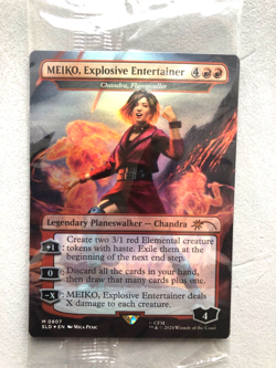 Mtg Carte Magic Secret Lair Hatsune Miku Meiko Explosive Chandra FOIL Sealed NM - Image 1