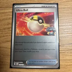 Pokemon STAFF Ultra Ball European International Championships Promo 131/132 - Image 1