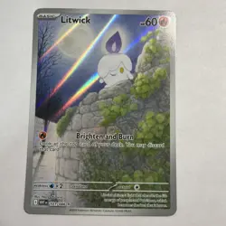 Pokemon TCG - Litwick #101/86 Illustration Rare - Pack Fresh - 2025 White Flare - Image 1