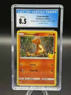 Pokemon Charmander 009/025 McDonald's 25th Anniversary Promo Holo CGC 8.5 - Image 1