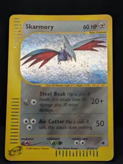 Skarmory 027/165 Expedition Base Set Holo Rare Pokemon TCG Nintendo MP+ - Image 3