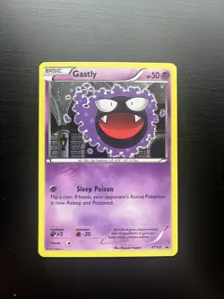 Pokemon TCG XY - Black Star Promo - Gastly #XY132 - Cosmos Promo Holo -LP - Image 2