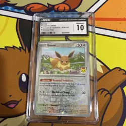Eevee Pokemon Day Reverse Cosmos Holo Promo 074/131 CGC 10 - Image 1