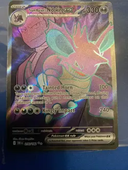 Team Rocket’s Nidoking ex 216/182 – Holo Rare – SV10 Destined Rivals Pokemon NM - Image 1