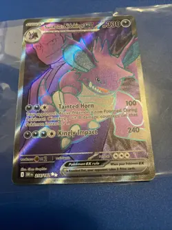 Team Rocket’s Nidoking ex 216/182 – Holo Rare – SV10 Destined Rivals Pokemon NM - Image 4