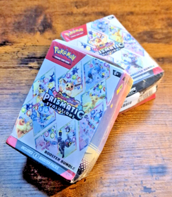 LOT of TWO Pokemon Prismatic Evolutions Booster Bundle Dented Box Sealed 171296 - Image 1