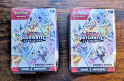 LOT of TWO Pokemon Prismatic Evolutions Booster Bundle Dented Box Sealed 171296 - Image 3
