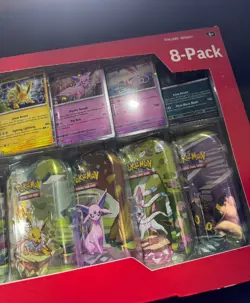 Pokemon TCG Prismatic Evolutions 8 Pack Mini Tins - Costco Exclusive - SEALED - Image 4