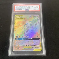 2019 Pokemon Hidden Fates Moltres Zapdos Articuno GX 69/68 Secret Rainbow PSA 8 - Image 1