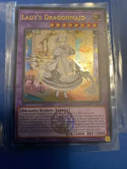 Yu-Gi-Oh Lady's Dragonmaid 1st Edition Ultra Rare BLMM-EN049 NM - Image 1