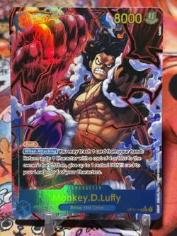 MONKEY D LUFFY - One Piece TCG OP11-118 - AA Alt Art Secret Rare SEC - Image 1