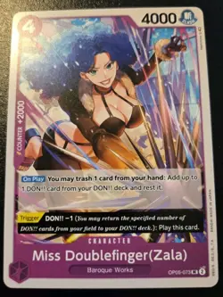 Miss Doublefinger (Zala) OP05-073 Uncommon Awakening Of The New Era One Piece - Image 1