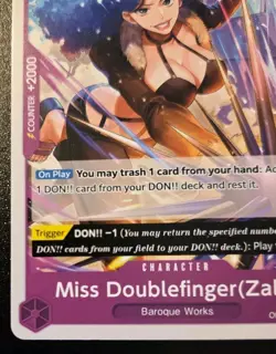 Miss Doublefinger (Zala) OP05-073 Uncommon Awakening Of The New Era One Piece - Image 4