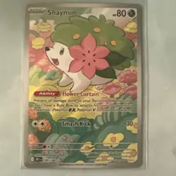 Shaymin 185/182 Destined Rivals Full Art Illustration Rare Pokemon Card NM - Image 1