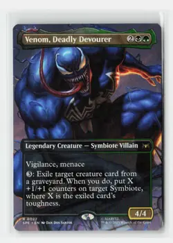 Venom, Deadly Devourer (Borderless) Marvel's Spider-Man: Eternal-Legal MTG Card - Image 1