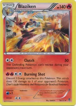 Blaziken 14/111 - Pokemon XY Furious Fists Holo Card - Image 1