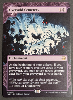 MTG Card - 1x Oversold Cemetery - Wilds of Eldraine Enchanting Tales NM Magic 33 - Image 1