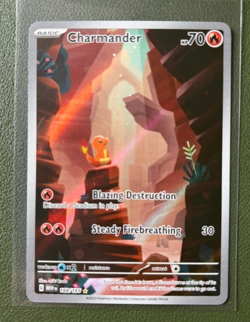 2023 Pokemon Scarlet & Violet 151 Charmander Illustration Rare #168/165 Card - Image 1