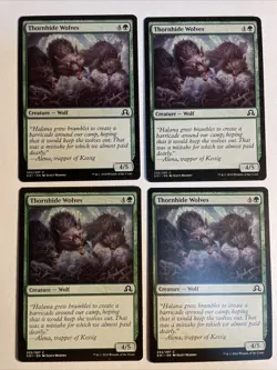 4x Mtg Shadows Over Innistrad Thornhide Wolves NM Magic The Gathering - Image 1