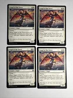 4x Mtg Commander Legends Angel Of The Dawn NM/M Magic The Gathering - Image 1