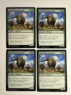 4x Mtg Jumpstart Thundering Spineback NM/M Magic The Gathering - Image 1