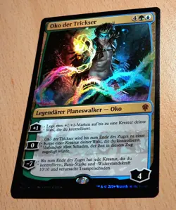 Mtg Magic: # FOIL # Oko der Trickser, Oko, the Trickster, DEUTSCH Planeswalker - Image 1