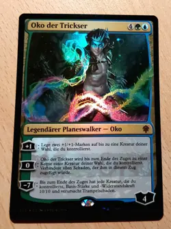 Mtg Magic: # FOIL # Oko der Trickser, Oko, the Trickster, DEUTSCH Planeswalker - Image 3