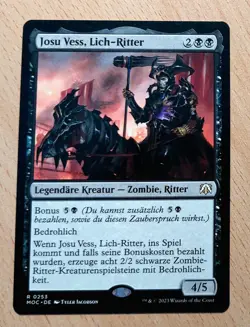 MTG Magic: Josu Vess, Lich-Ritter, Lich Knight, DEUTSCH Zombie - Image 1