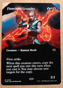 Mtg Magic: Flammenfaust-Raufbold /Flamehold Grappler, English, Full Art - Image 1
