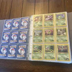 Pokemon TCG Card Binder Lot Collection WOTC Vintage Gym Hero Binder Old School - Image 4