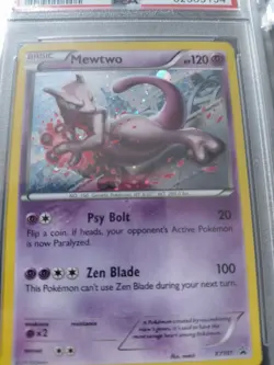 2015 XY101 MEWTWO Holo Foil Pokemon BLACK STAR Promo - PSA 9 - Image 2