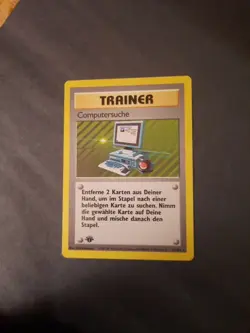 Pokemon Card TCG GERMAN Base Set 1st Edition Computer Search computersuche Rare. - Image 3