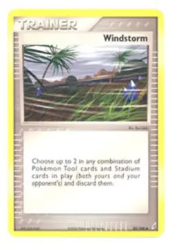 Moderately Played Windstorm - 85/100 - Uncommon Pokemon Crystal Guardians - Image 1
