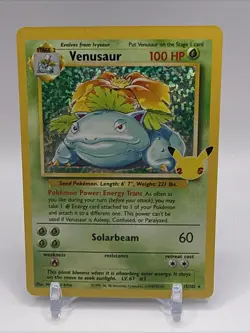 Pokemon TCG - Venusaur 15/102 - Celebrations: Classic Collection - NM Holo Rare - Image 1